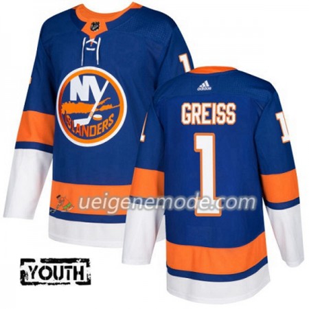 Kinder Eishockey New York Islanders Trikot Thomas Greiss 1 Adidas 2017-2018 Blau Authentic